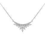 Exclusively Silver Flower Vine Necklace