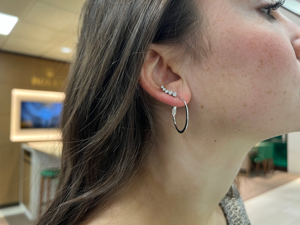 Exclusively Silver Flat Hoop Earrings – Wine Wednesday Jewelry