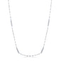 Exclusively Silver Fancy Chain And Bars Necklace