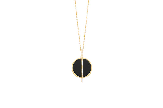 Signature Collection Onyx Pendant With Diamond  Bail