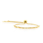Exclusively Silver Small Beaded Adjustable Bolo Bracelet