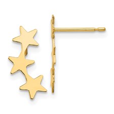 Exclusively Silver 3-Star Earring Climbers