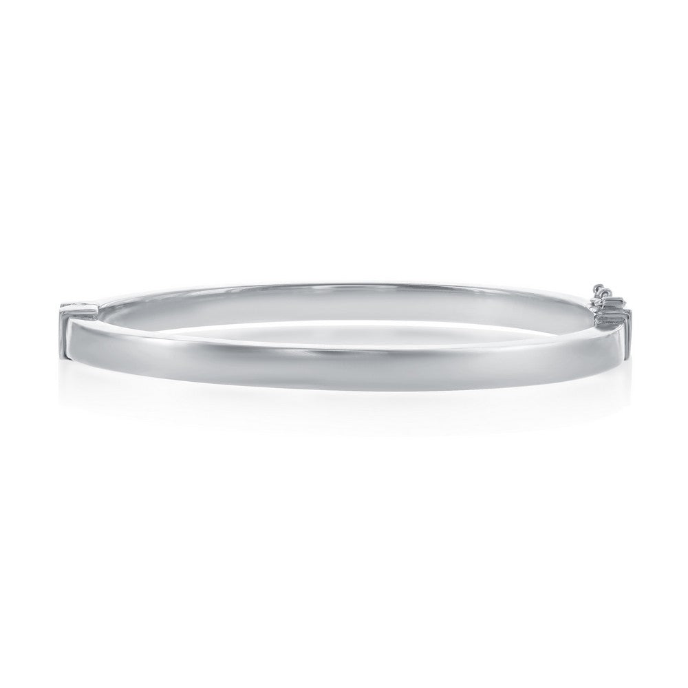 Exclusively Silver Hinged Bangle Bracelet